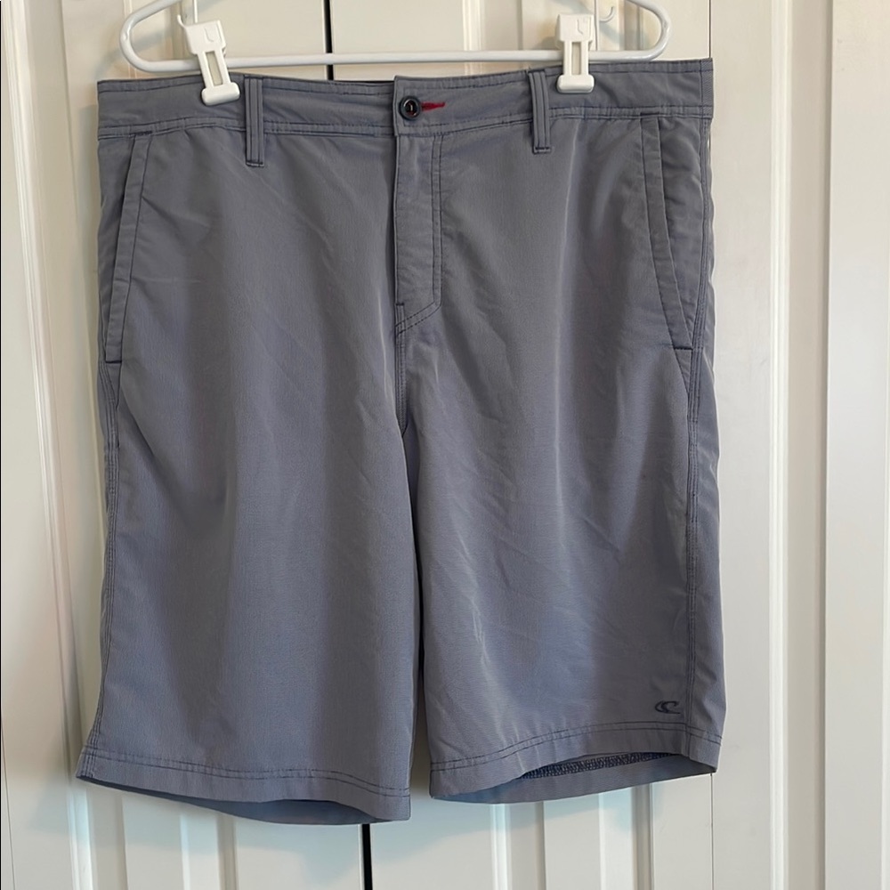 O'Neill Men's Slate Gray Flat Front Shorts
